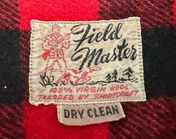 Field Master Vintage Wool Buffalo Plaid Jacket Size M