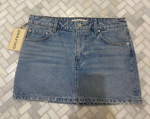 GRLFRND denim mini skirt