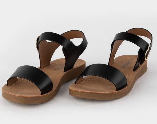 Soda Shoes Black Sandals