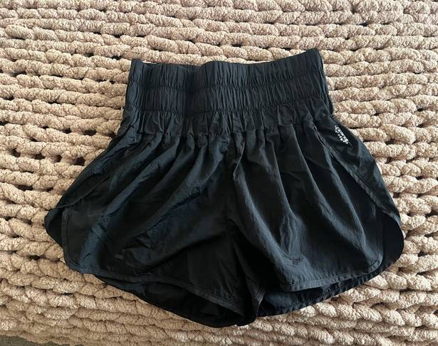 Free People Black The Way Home Shorts