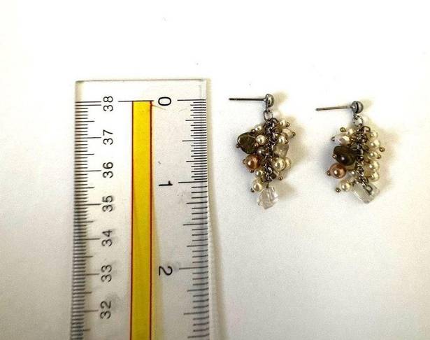 Coldwater Creek  pearly cluster earrings