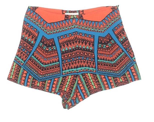 Alexis Tribal Aztec Boho Multicolored High Rise Shorts