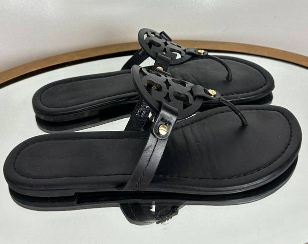 Tory Burch  Miller Sandal in Black Patent Size US 9