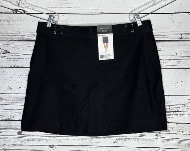 Rafaella  Comfort NWT Size XXL Black Elastic Waistband Skort - Skirt w/ Shorts