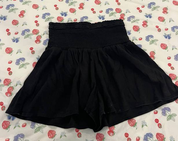 Aerie Black Flowy Shorts