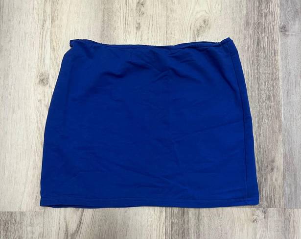 Edikted Blue Mini Skirt