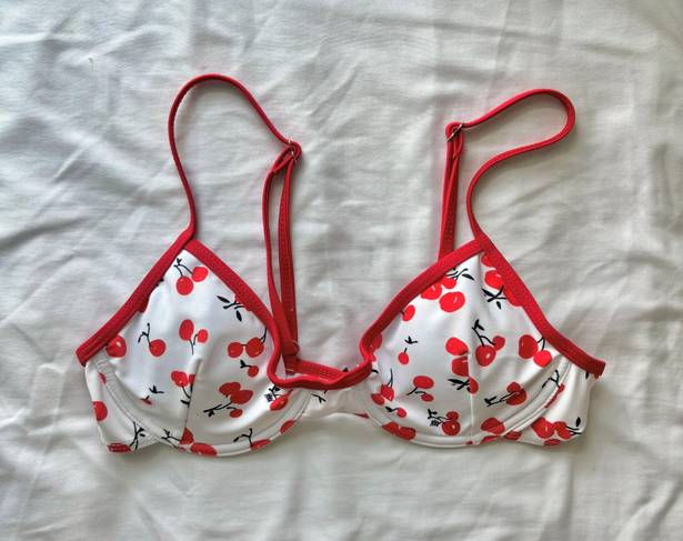 Cherry Bikini Top Red