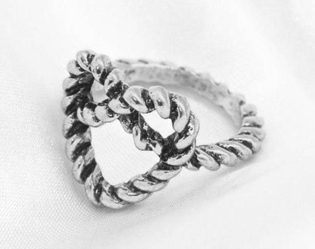 Twisted  Heart Ring