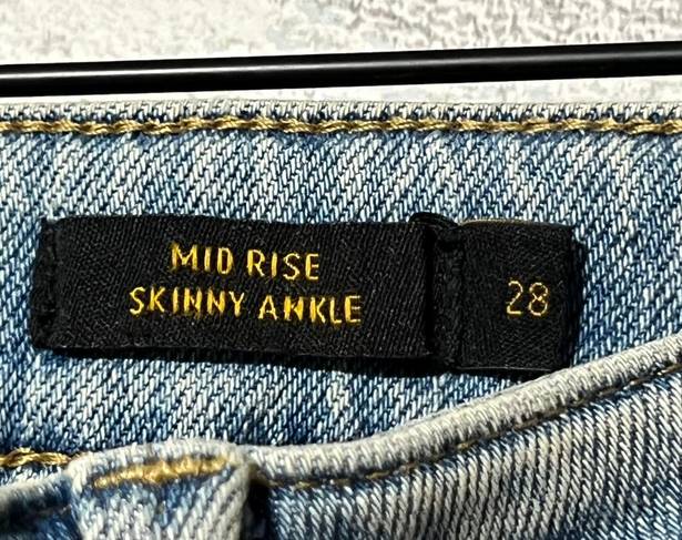 Lee Vintage Modern Mid Rise Skinny Ankle Jeans 28 NWT