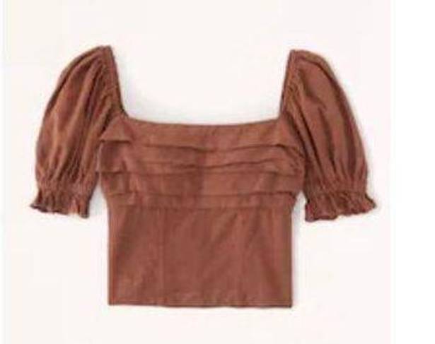 Abercrombie & Fitch Pleated Squareneck Top