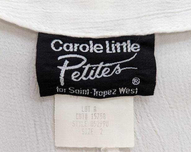 Saint Tropez West Vintage 80s-90s cotton blend crepe day dress