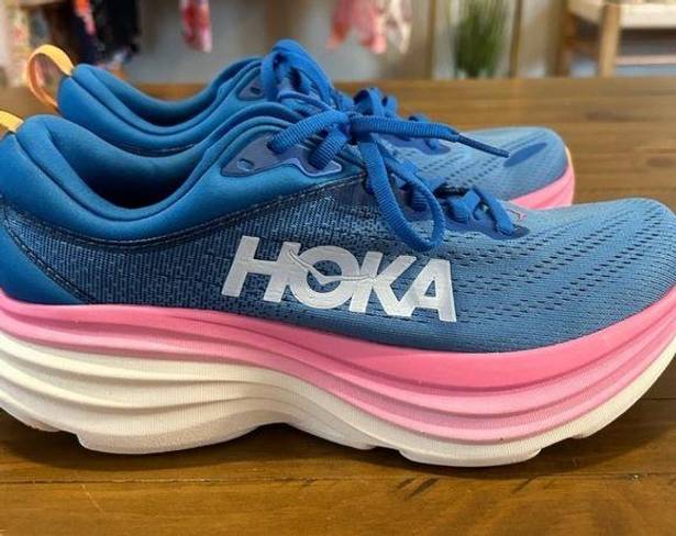 Hoka Bondi 8 Costal Sky, Women's Running Shoe