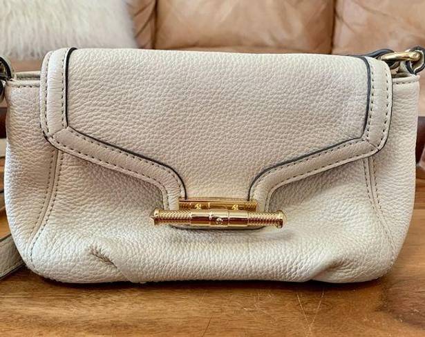 Aimee Kestenberg  Small Ivory Leather Crossbody