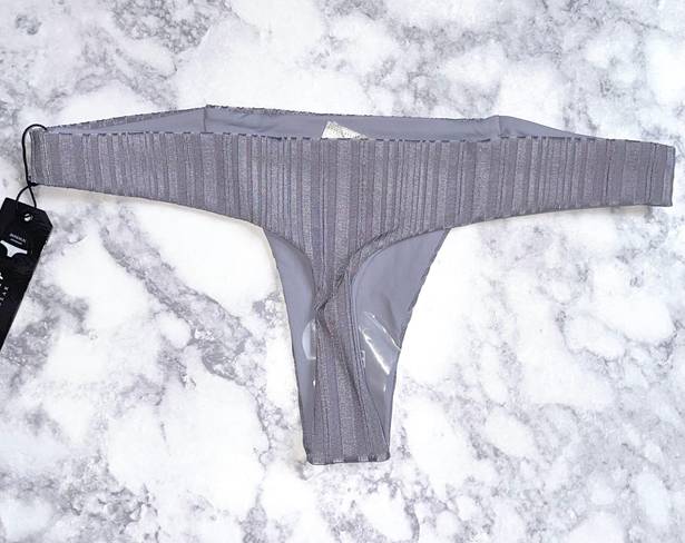 Tavik swim New Tavik Slinky Rib Minimal Coverage Bella Bikini Bottom Lilac Gray