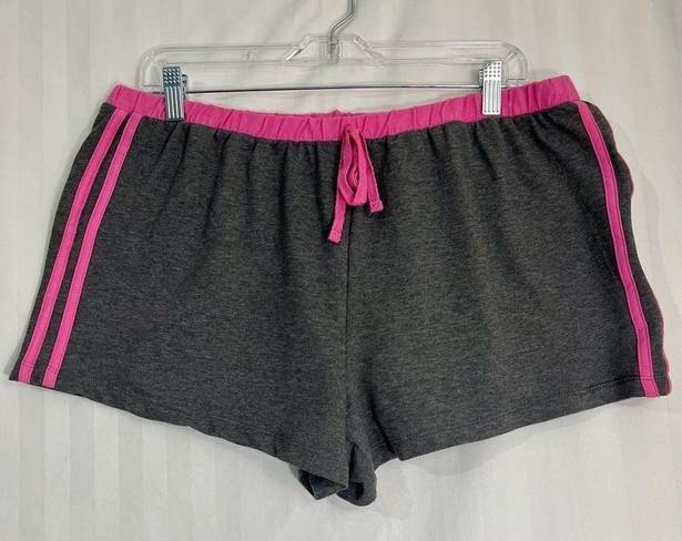 Krass&co Sleep &  Grey and Pink Pajama Shorts Women’s Plus Size 1X