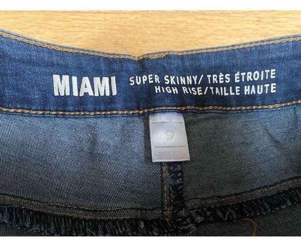 Miami  skinny high rise jeans size 9