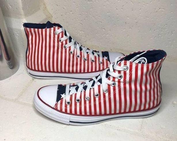 Converse  All Star High Top patriotic Sneaker sz 10.5