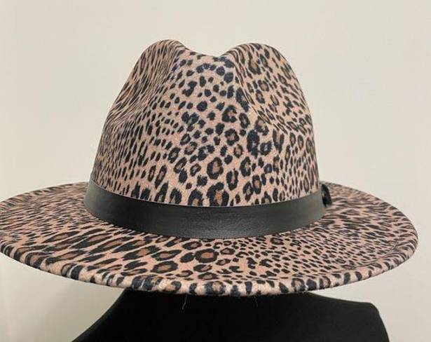 Juicy Couture  Leopard Print Fedora Hat One Size NWT