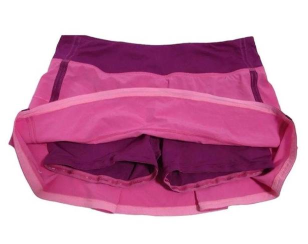 Lululemon  Pace Rival Skirt II (Regular) Pink Paradise / Regal Plum Size 4