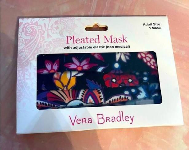 Vera Bradley  Foxwood Floral Cotton Pleated Mask