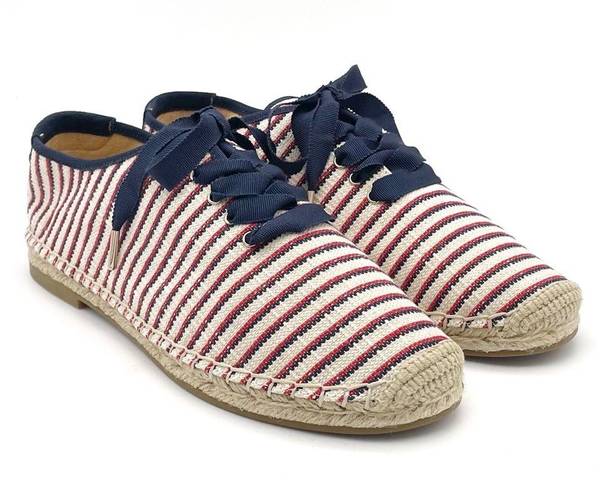 Joie NEW  Corston Espadrille Sneaker Navy Red Cream Gold Women’s 38.5 US 7.5-8