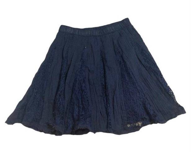 Hollister Y2k  Grunge Navy Laced Skirt