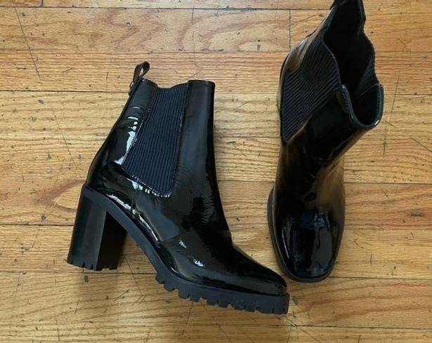 Longchamp  Patent Booties Size 10