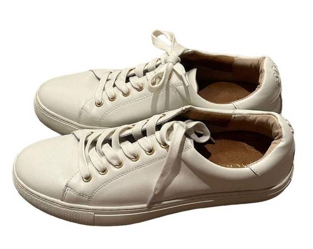 Jack Rogers  Women's Rory Sneaker White leather lace up Size 7