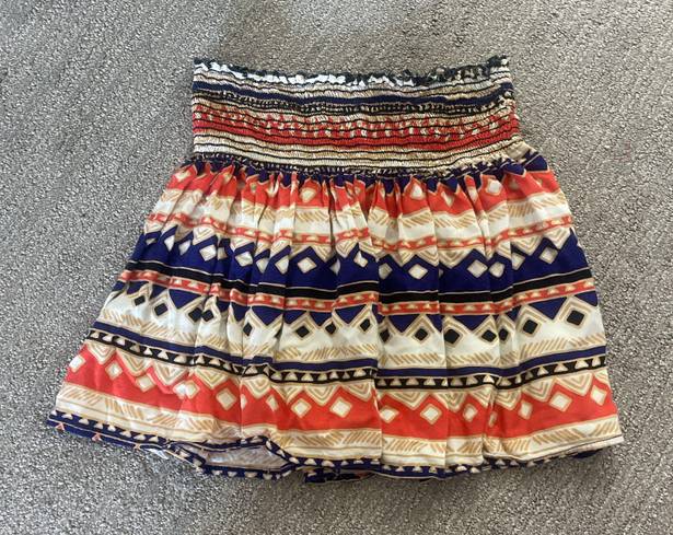 Lily White 70s style multi-coloured skirt 