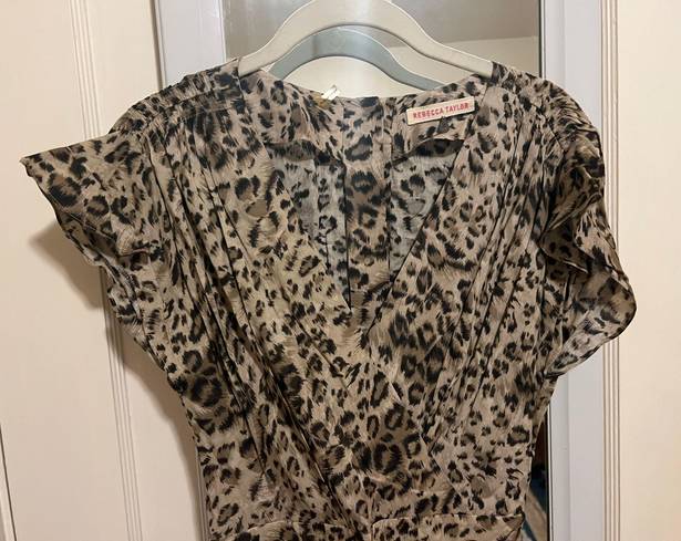 Rebecca Taylor Leopard Print Dress