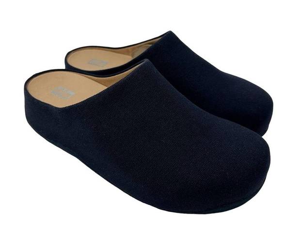 FitFlop  Women's Size 11 Shuv Canvas Clogs Midnight Navy Comfort Shoes NEW