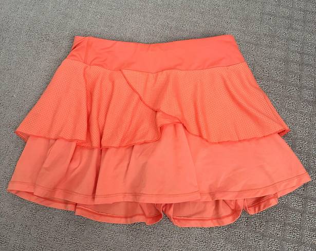 Orange Tennis Skirt