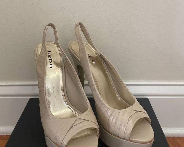 Bebe  beige heels