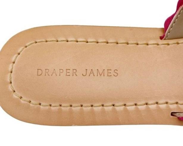 Draper James NIB  Piper Flat Sandals in Raspberry Pink Gingham Women's Size 8