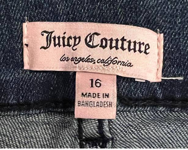 Juicy Couture  Jeans Womens 16 Tapered Leg High Rise Medium Wash  36 x 26