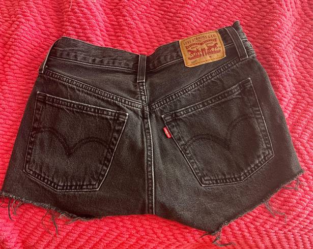 Levi’s 501 Black Denim Shorts