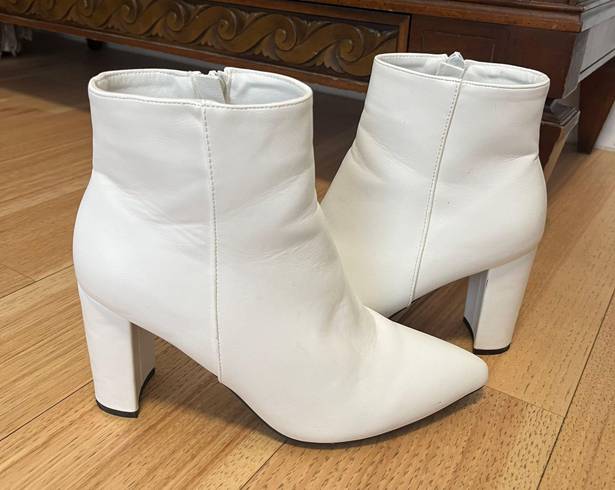 White Booties Size 7.5
