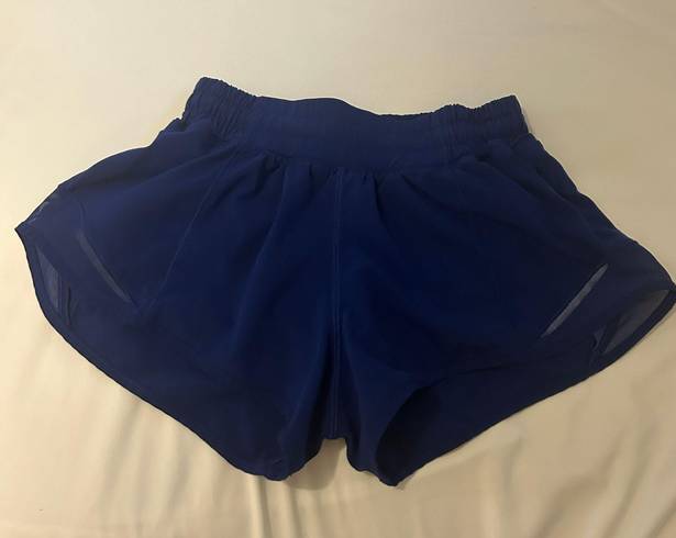 Lululemon Dark Blue Hotty Hot 2.5” Shorts