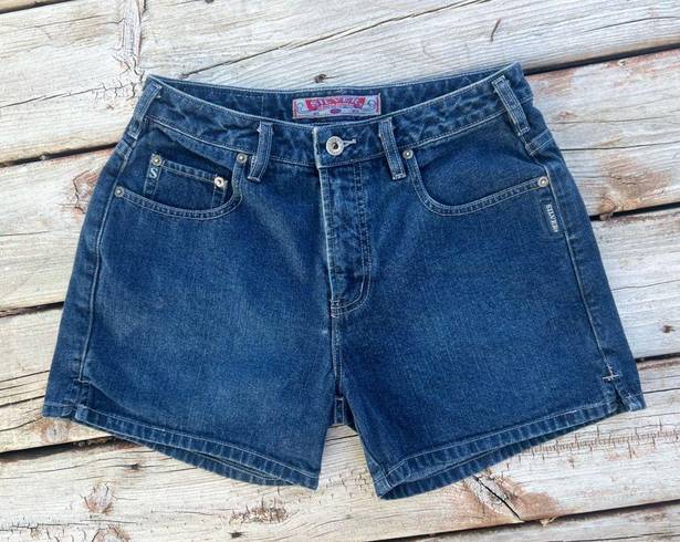 Silver Jeans SILVER Dark Wash Y2K Denim Shorts Size 29