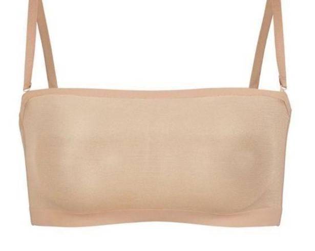 SKIMS NEW  Sheer Sculpt Bandeau Bra in Clay XL