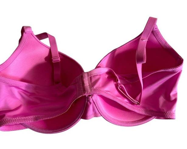 Juicy Couture  Bra 42D Pink Padded Underwire Adjustable Clasp Back