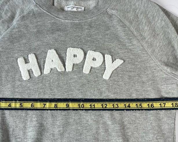 Grayson Threads  Graphic HAPPY Short Sleeve Sweatshirt Shirt Top Small