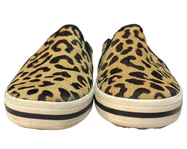 Keds  Kate Spade New York Shoes Womens 7.5 Double Decker Mule Calf Hair Leopard