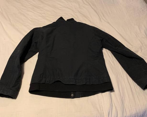 Pacific trail Black Zip Up Pocket Jacket Coat Med