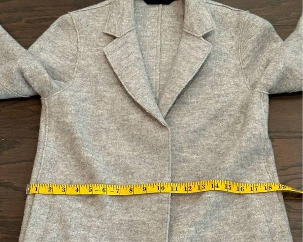 Boden Sally Boiled Wool in Gray Trench Long Coat Size 4 R