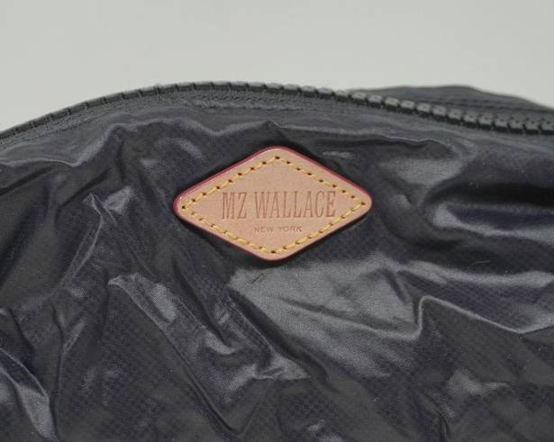 MZ Wallace  Nylon Lightweight Top Zip Small Foldable Travel Bag Pouch Black