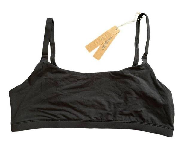 SKIMS Black/Onyx Fits Everybody Scoop Neck Bralette - XL