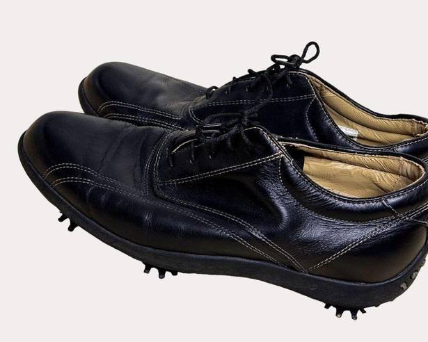 FootJoy  LoPro Collection Womens Golf Shoes Cleats Leather Black 8 M bv