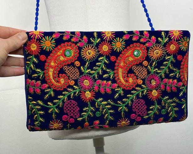 Boho Clutch Purse Sling, Foldover Clutch, Hand Bag, Shoulder Bag & Cross Body