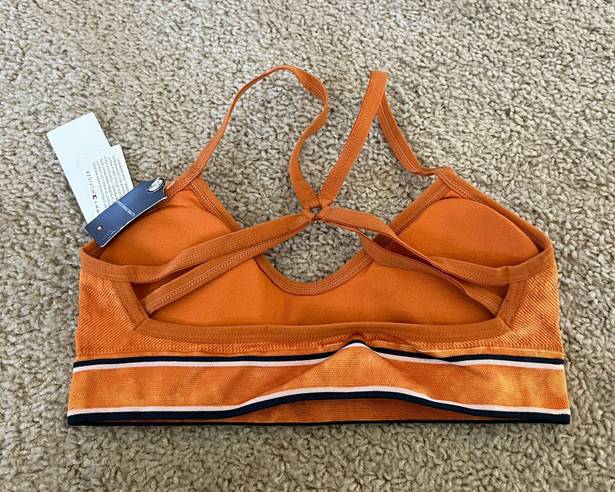 Tommy Hilfiger Orange strappy bralette never worn with label 